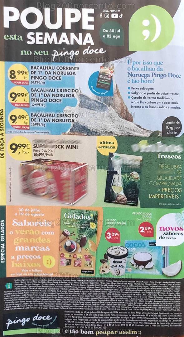 Antevisão Folheto PINGO DOCE Lojas Médias Promoções de 1 a 7 agosto