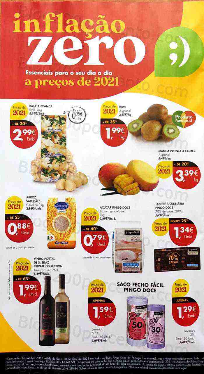 Antevisão Folheto PINGO DOCE Promoções de 4 a 10 abril