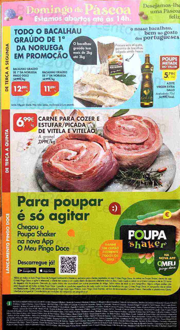 Antevisão Folheto PINGO DOCE Promoções de 4 a 10 abril