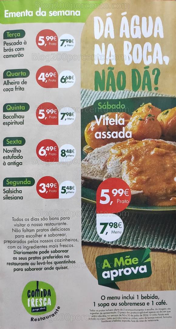 Antevisão Folheto PINGO DOCE Promoções de 4 a 10 junho