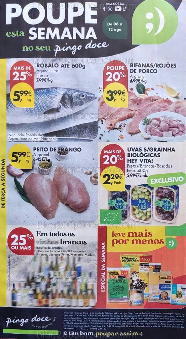 Antevisão Folheto PINGO DOCE Promoções Promoções de 6 a 12 agosto