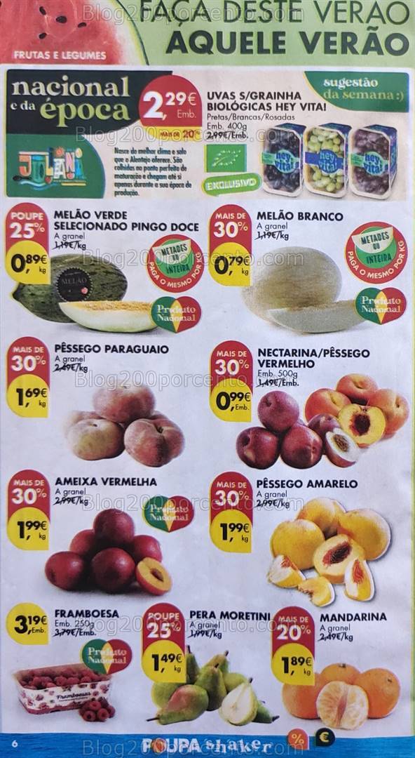 Antevisão Folheto PINGO DOCE Promoções Promoções de 6 a 12 agosto