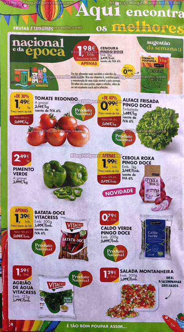 Antevisão Folheto PINGO DOCE Promoções de 6 a 12 junho