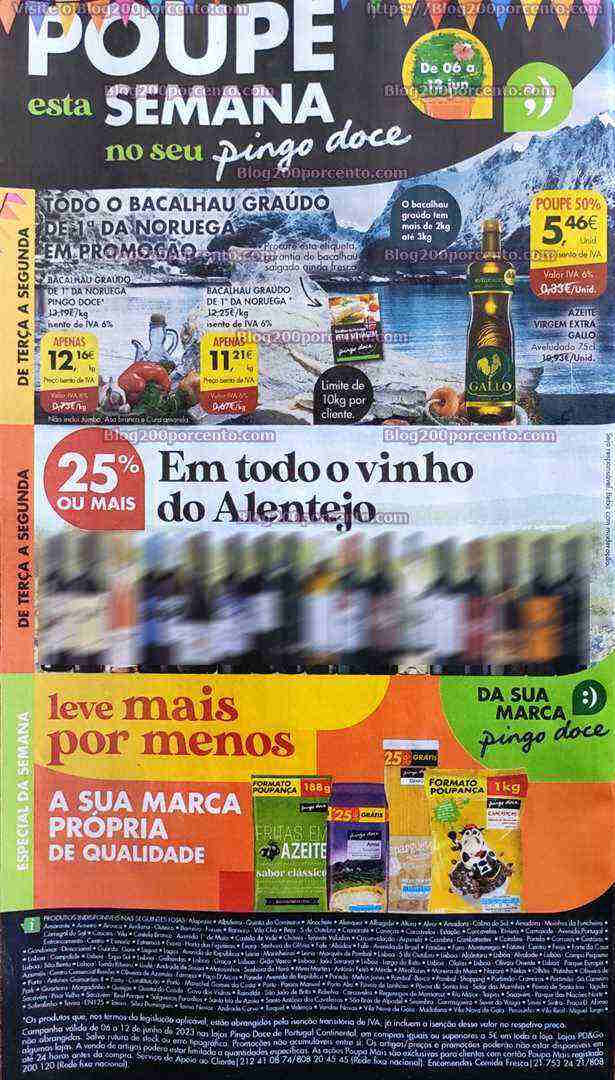 Antevisão Folheto PINGO DOCE Promoções de 6 a 12 junho