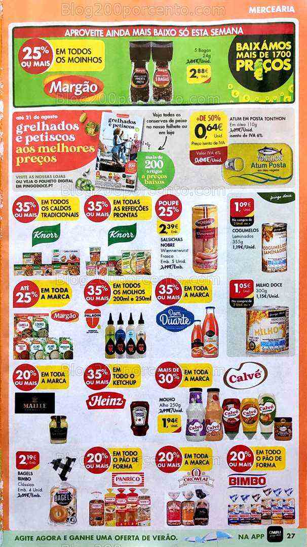Antevisão Folheto PINGO DOCE Promoções de 8 a 14 agosto