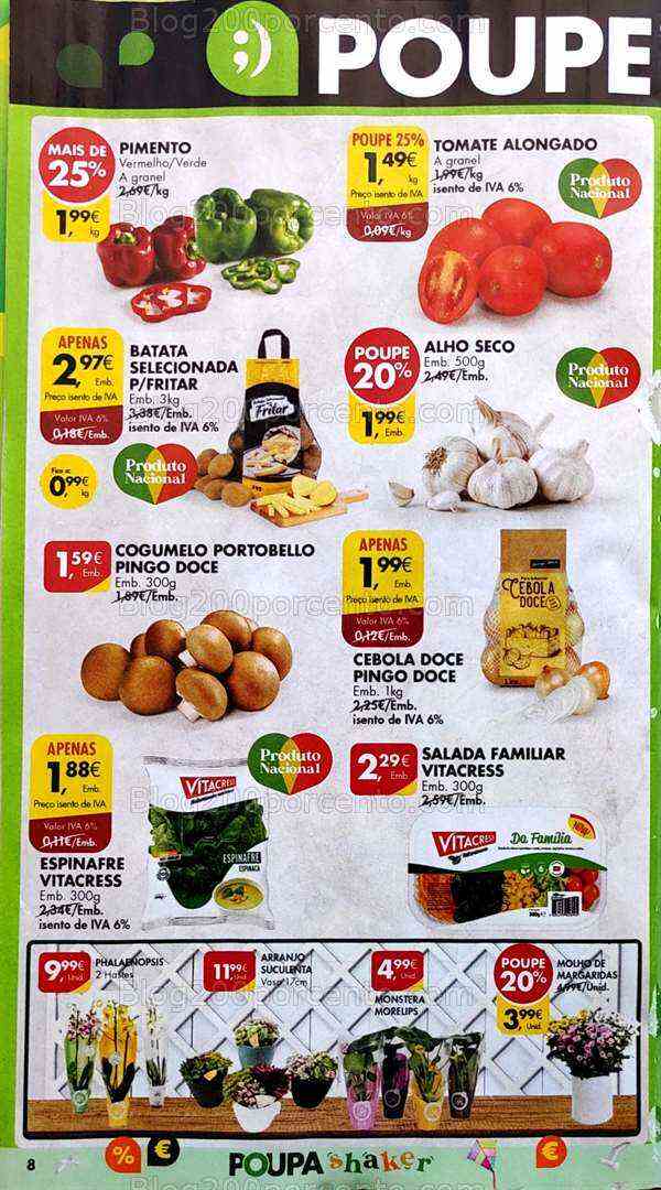 Antevisão Folheto PINGO DOCE Promoções de 8 a 14 agosto