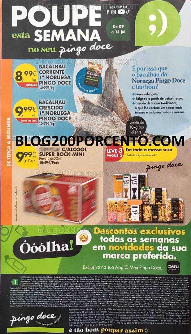 Antevisão Folheto PINGO DOCE Lojas Médias Promoções de 9 a 15 julho