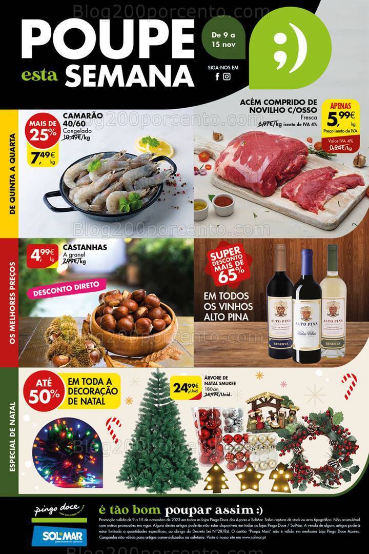 Antevisão Folheto PINGO DOCE Açores Promoções de 9 a 15 novembro