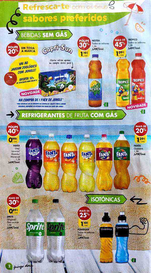 Antevisão Folheto PINGO DOCE Bebidas Promoções de 4 a 17 julho
