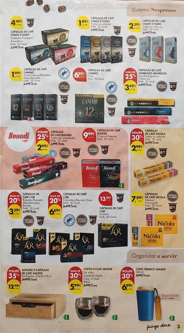 Antevisão Folheto PINGO DOCE Bebidas Quentes Promoções de 15 a 28 outubro