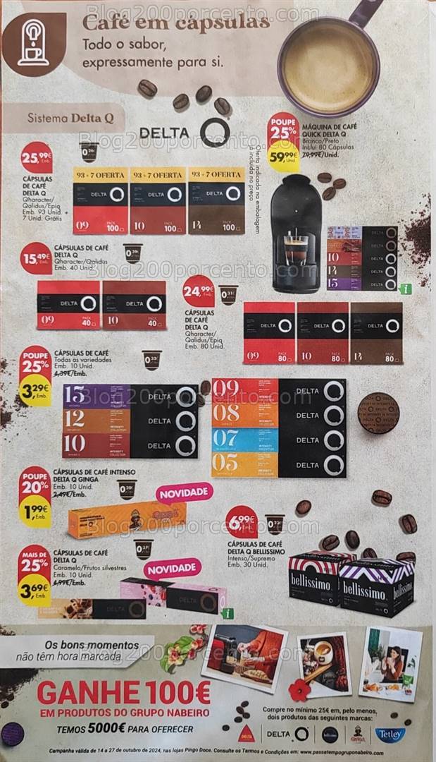 Antevisão Folheto PINGO DOCE Bebidas Quentes Promoções de 15 a 28 outubro