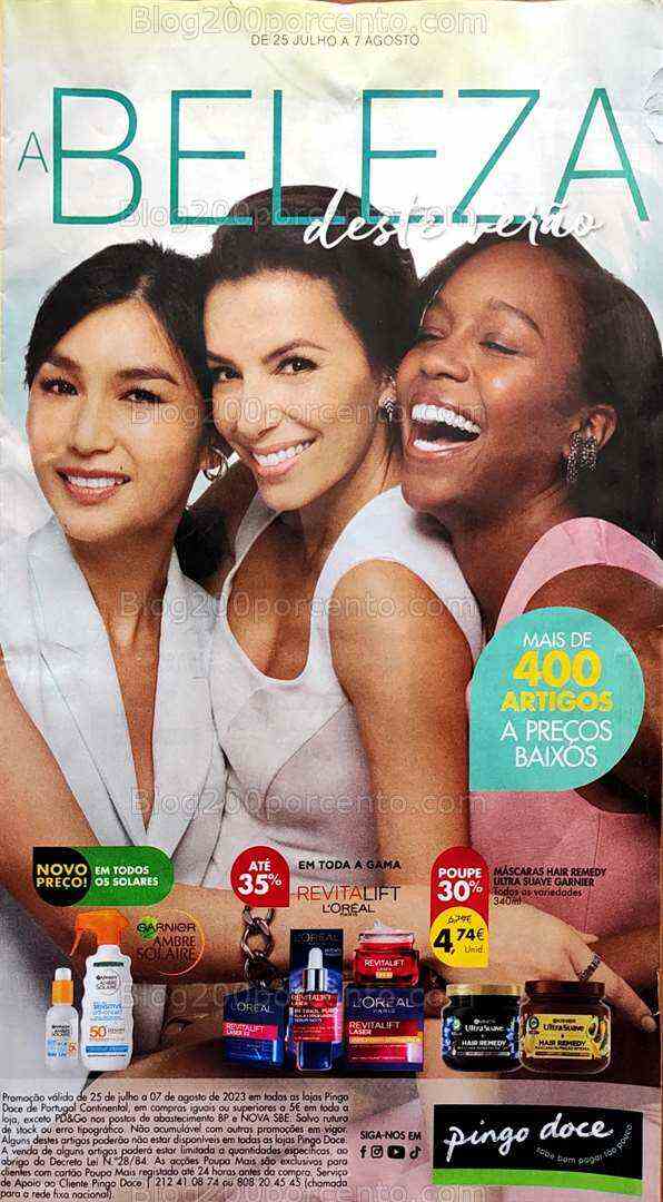 Antevisão Folheto PINGO DOCE Especial Beleza - 25 julho a 7 agosto