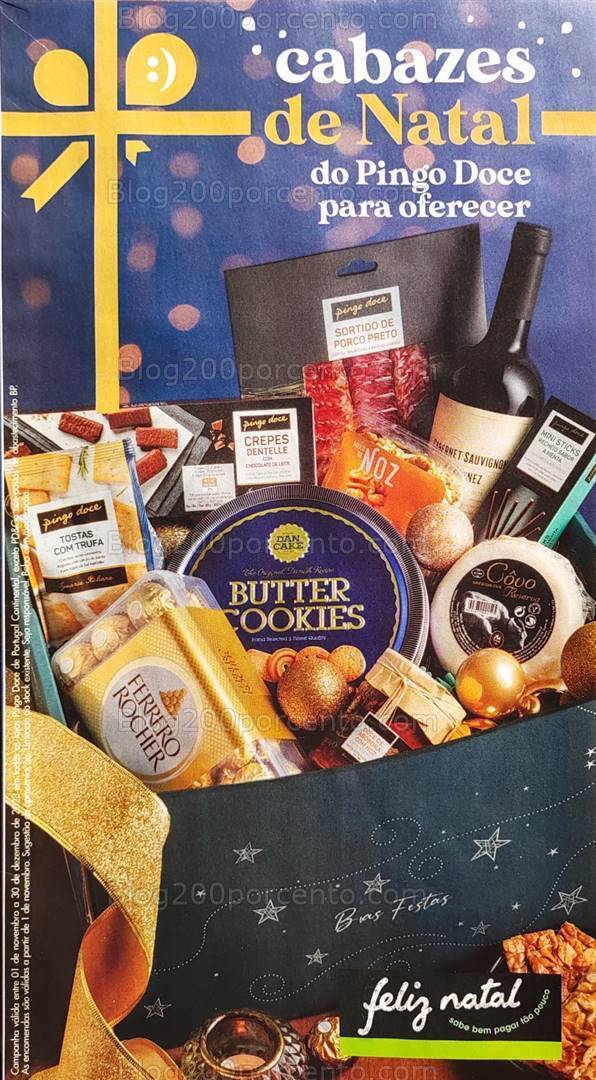 Antevisão Folheto PINGO DOCE Cabazes Natal Promoções de 1 novembro a 30 dezembro