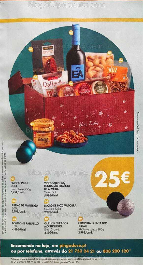 Antevisão Folheto PINGO DOCE Cabazes Natal Promoções de 1 novembro a 30 dezembro