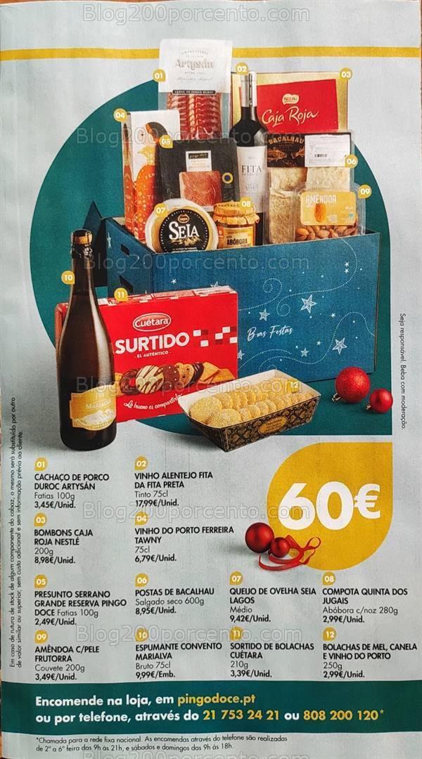 Antevisão Folheto PINGO DOCE Cabazes Natal Promoções de 1 novembro a 30 dezembro