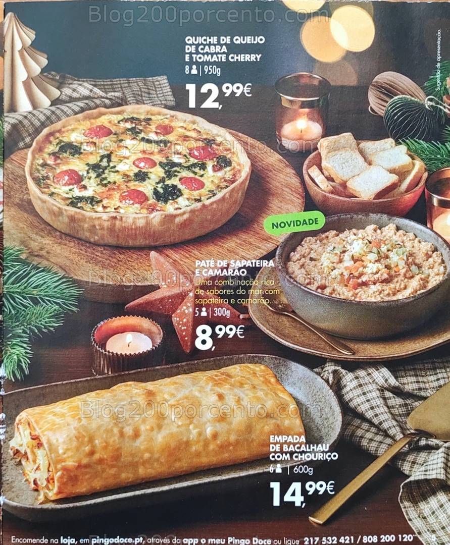 Antevisão Folheto PINGO DOCE Encomendas de Natal e Ano Novo 19 novembro a 17 dezembro