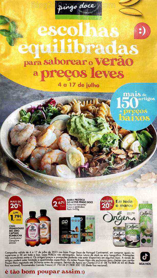 Antevisão Folheto PINGO DOCE Escolhas Equilibradas Promoções de 4 a 17 julho