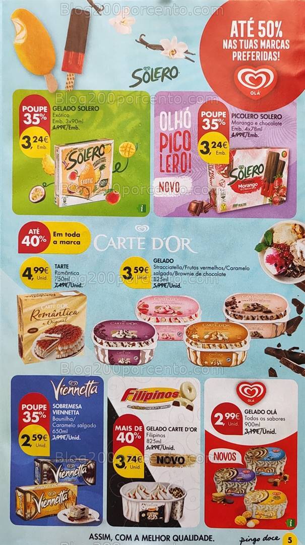 Antevisão Folheto PINGO DOCE Especial Gelados - 30 julho a 19 agosto