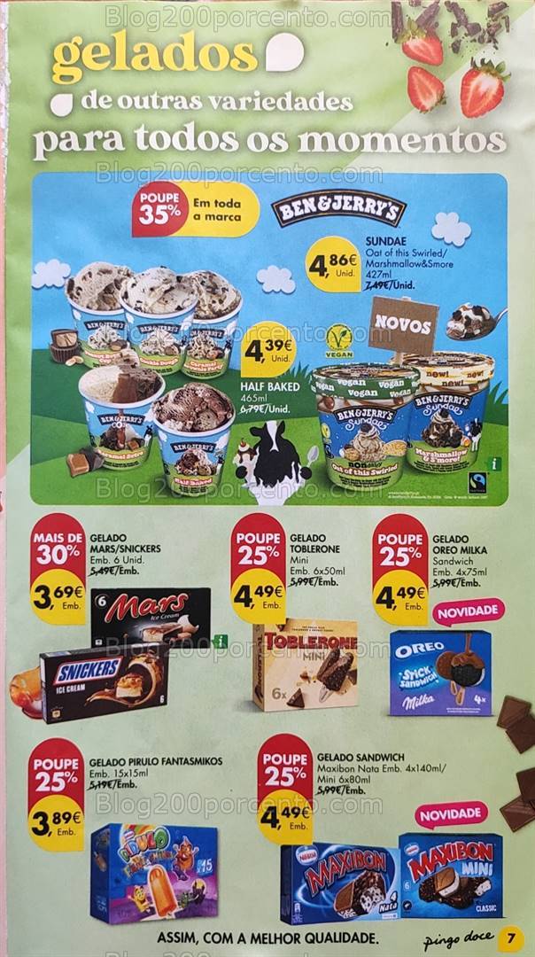 Antevisão Folheto PINGO DOCE Especial Gelados - 30 julho a 19 agosto