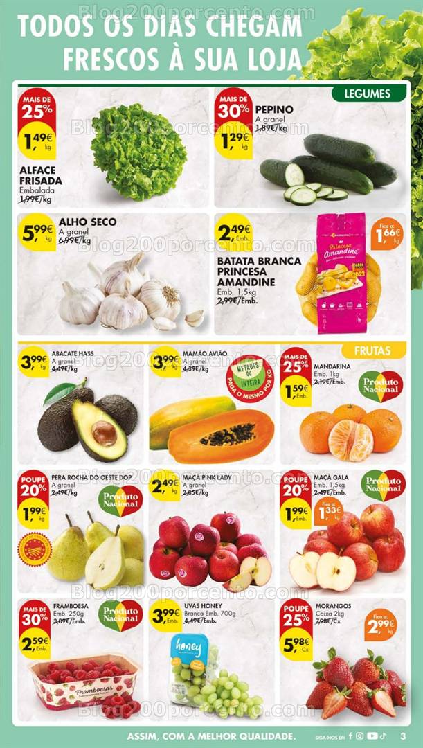 Antevisão Folheto PINGO DOCE Promoções de 29 abril a 5 maio - frescos