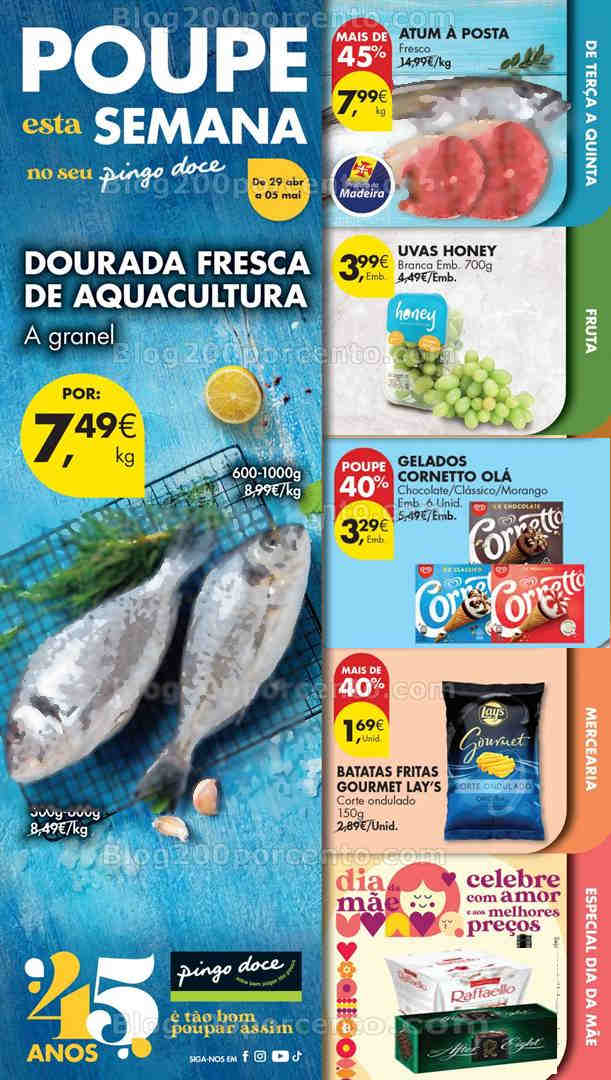 Antevisão Folheto PINGO DOCE Madeira Promoções de 29 abril a 5 maio