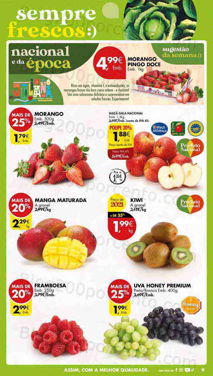 Antevisão Folheto PINGO DOCE Lojas Médias Promoções de 18 a 24 abril