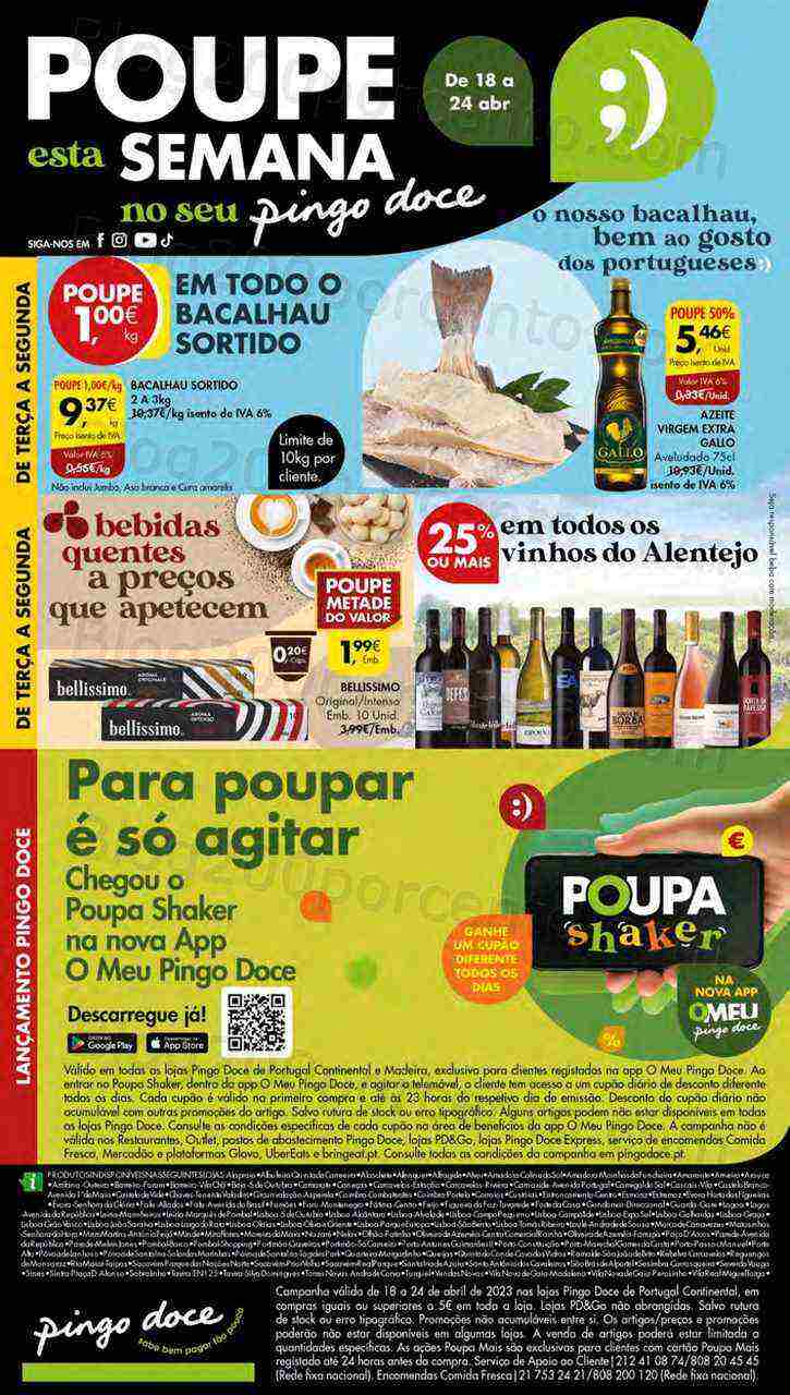 Antevisão Folheto PINGO DOCE Lojas Médias Promoções de 18 a 24 abril