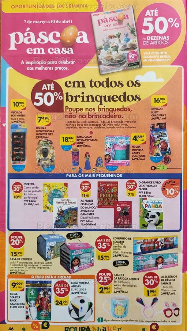 Antevisão Folheto PINGO DOCE Páscoa Promoções de 26 março a 1 abril