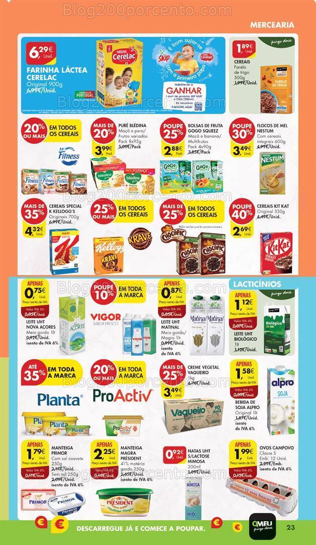 Antevisão Folheto PINGO DOCE Lojas Pequenas Promoções de 17 a 23 outubro
