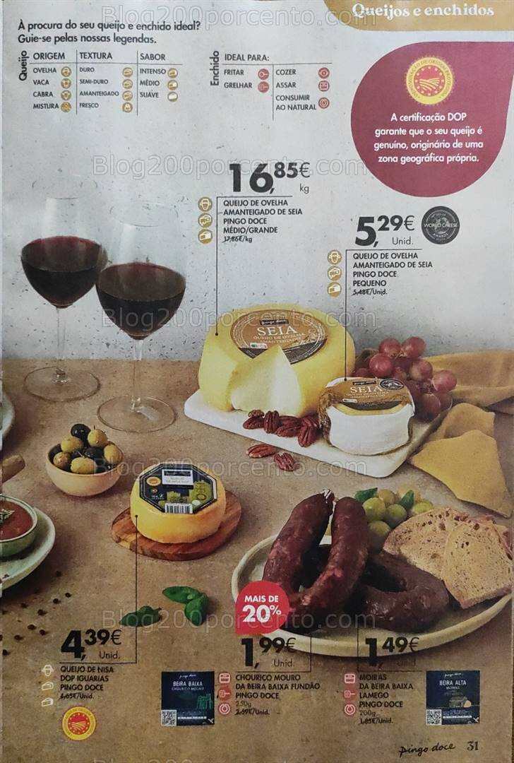 Antevisão Folheto PINGO DOCE Feira Queijos Enchidos e Vinhos - 16 janeiro a 19 fevereiro