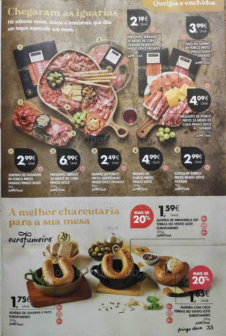 Antevisão Folheto PINGO DOCE Feira Queijos Enchidos e Vinhos - 16 janeiro a 19 fevereiro