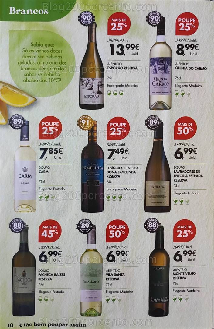 Antevisão Folheto PINGO DOCE Vinhos Promoções de 16 julho a 5 agosto