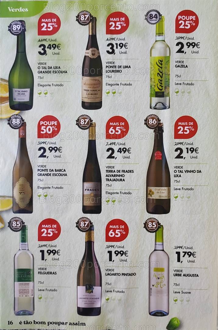 Antevisão Folheto PINGO DOCE Vinhos Promoções de 16 julho a 5 agosto