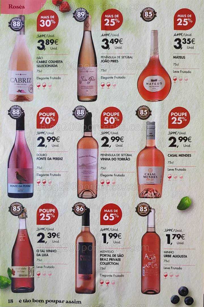 Antevisão Folheto PINGO DOCE Vinhos Promoções de 16 julho a 5 agosto
