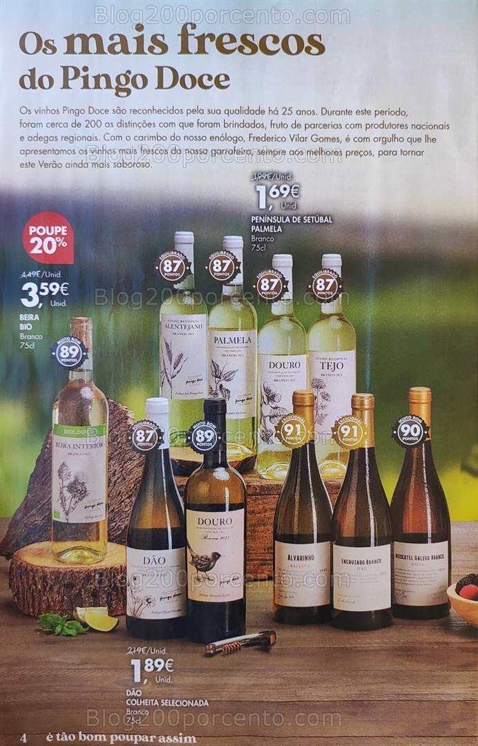 Antevisão Folheto PINGO DOCE Vinhos Promoções de 16 julho a 5 agosto