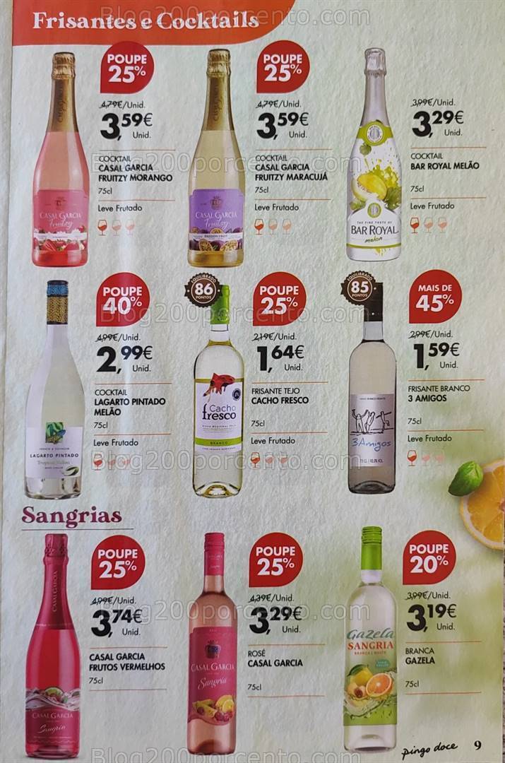 Antevisão Folheto PINGO DOCE Vinhos Promoções de 16 julho a 5 agosto