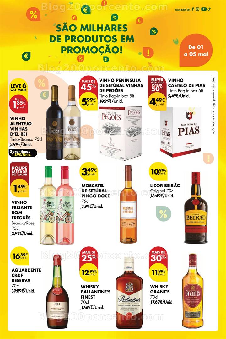 Antevisão Folheto PINGO DOCE Promoções Fim de Semana - 3 e 4 maio