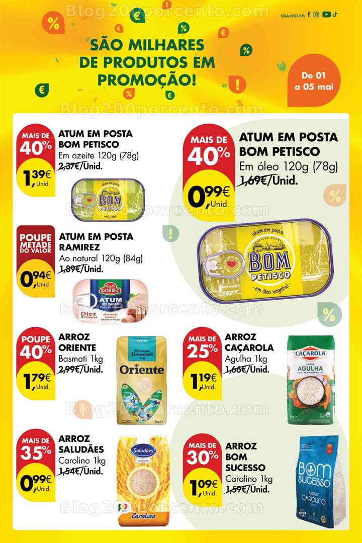 Antevisão Folheto PINGO DOCE Promoções Fim de Semana - 3 e 4 maio