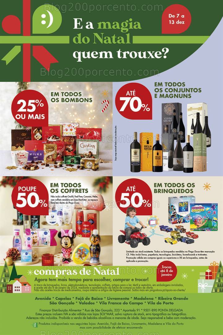 Antevisão Folheto PINGO DOCE Açores Promoções de 7 a 13 dezembro