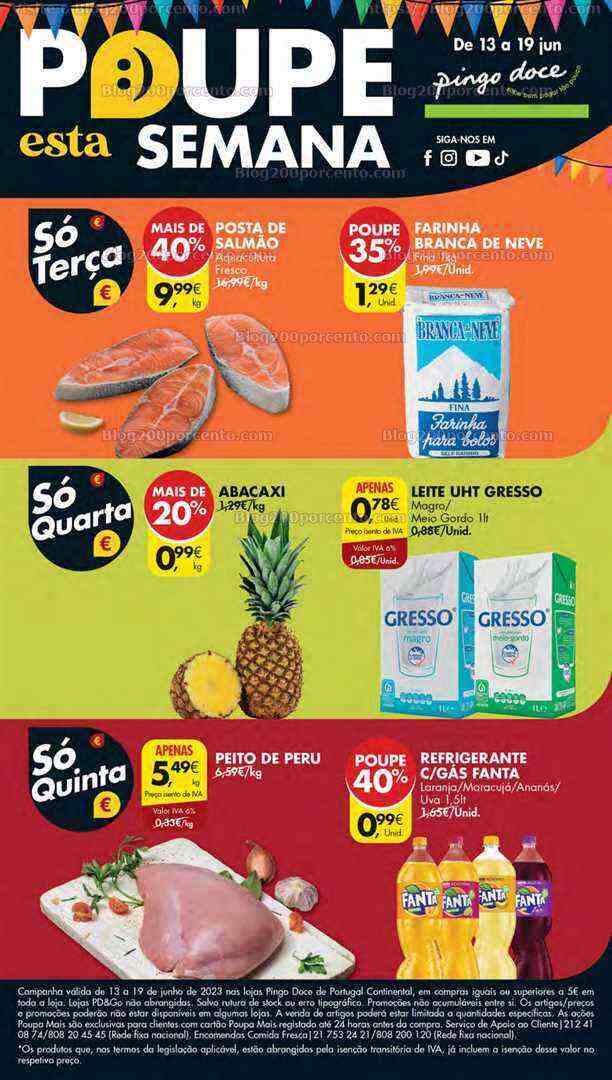 Antevisão Folheto PINGO DOCE Lojas Grandes Promoções de 13 a 19 junho