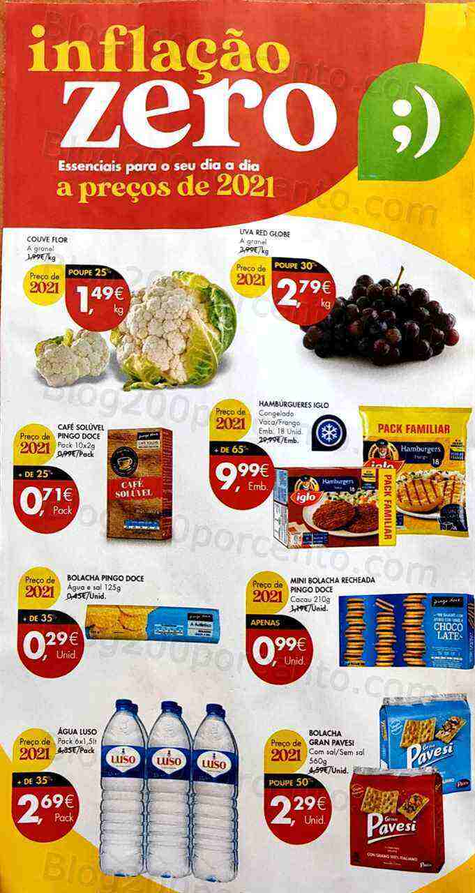 Antevisão Folheto PINGO DOCE Inflação Zero Promoções de 11 a 17 abril