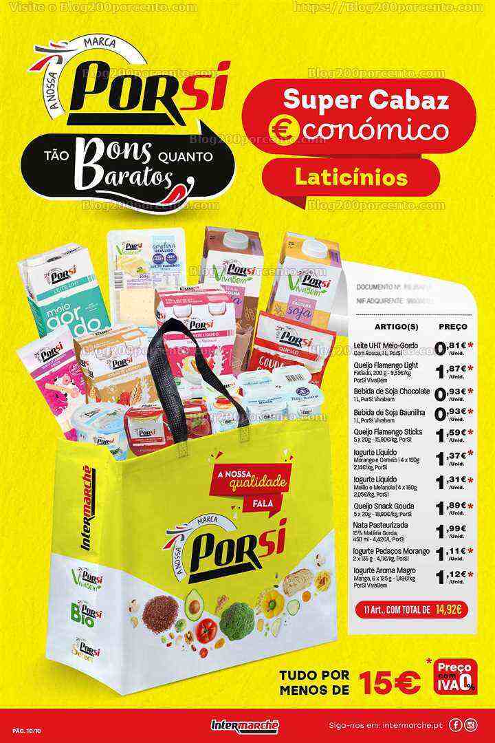 Antevisão Folheto INTERMARCHÉ Porsi Promoções de 8 a 14 junho