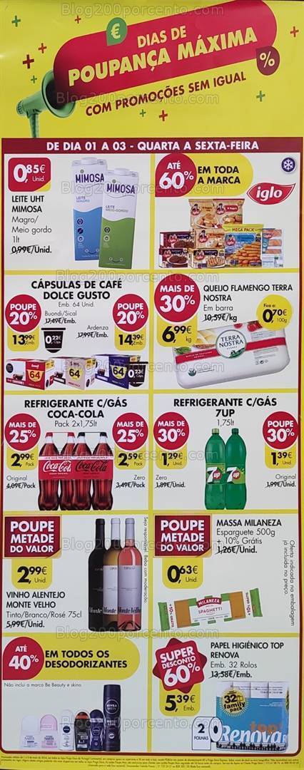 ALERTA - Avistamento Promoções Extra PINGO DOCE Especial 1 maio - só 2 maio!