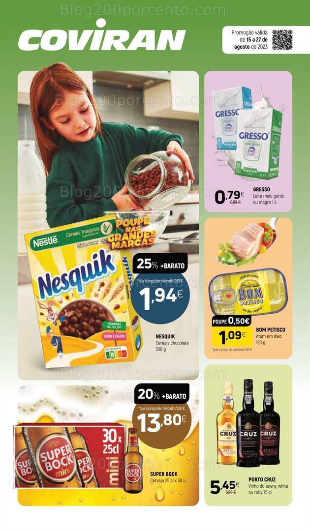 Antevisão Folheto COVIRAN Promoções de 15 a 27 agosto