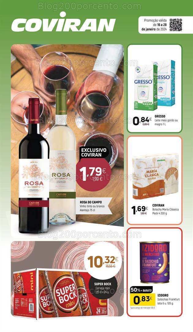 Antevisão Folheto COVIRAN Promoções de 16 a 28 janeiro