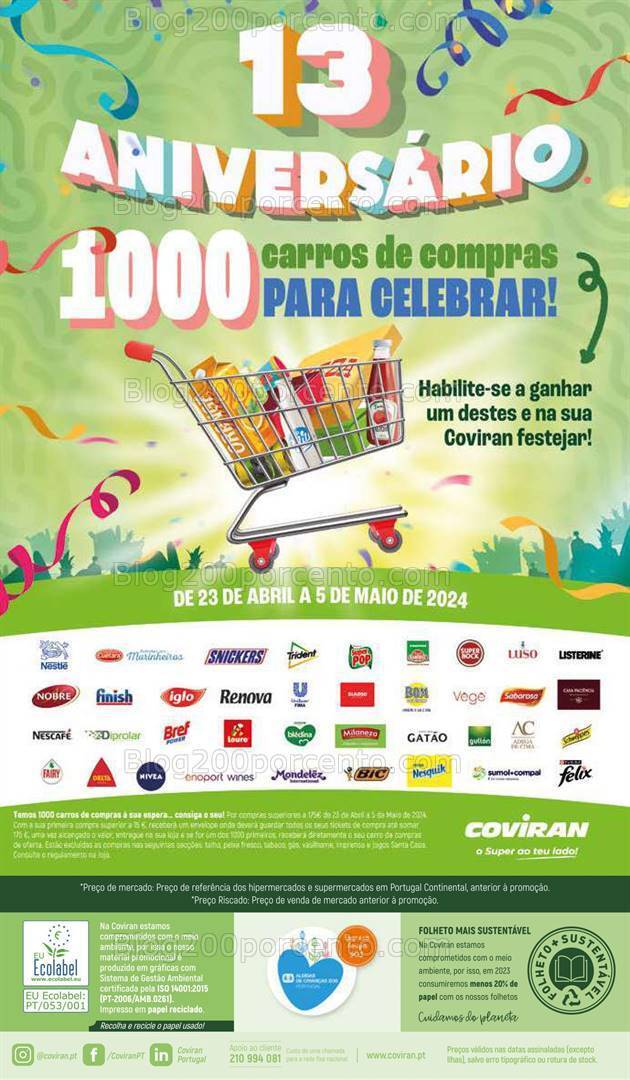 Antevisão Folheto COVIRAN Promoções de 23 abril a 5 maio