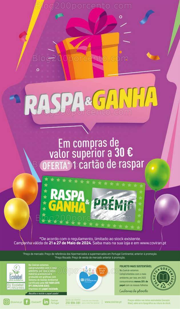 Antevisão Folheto COVIRAN Promoções de 21 maio a 2 junho