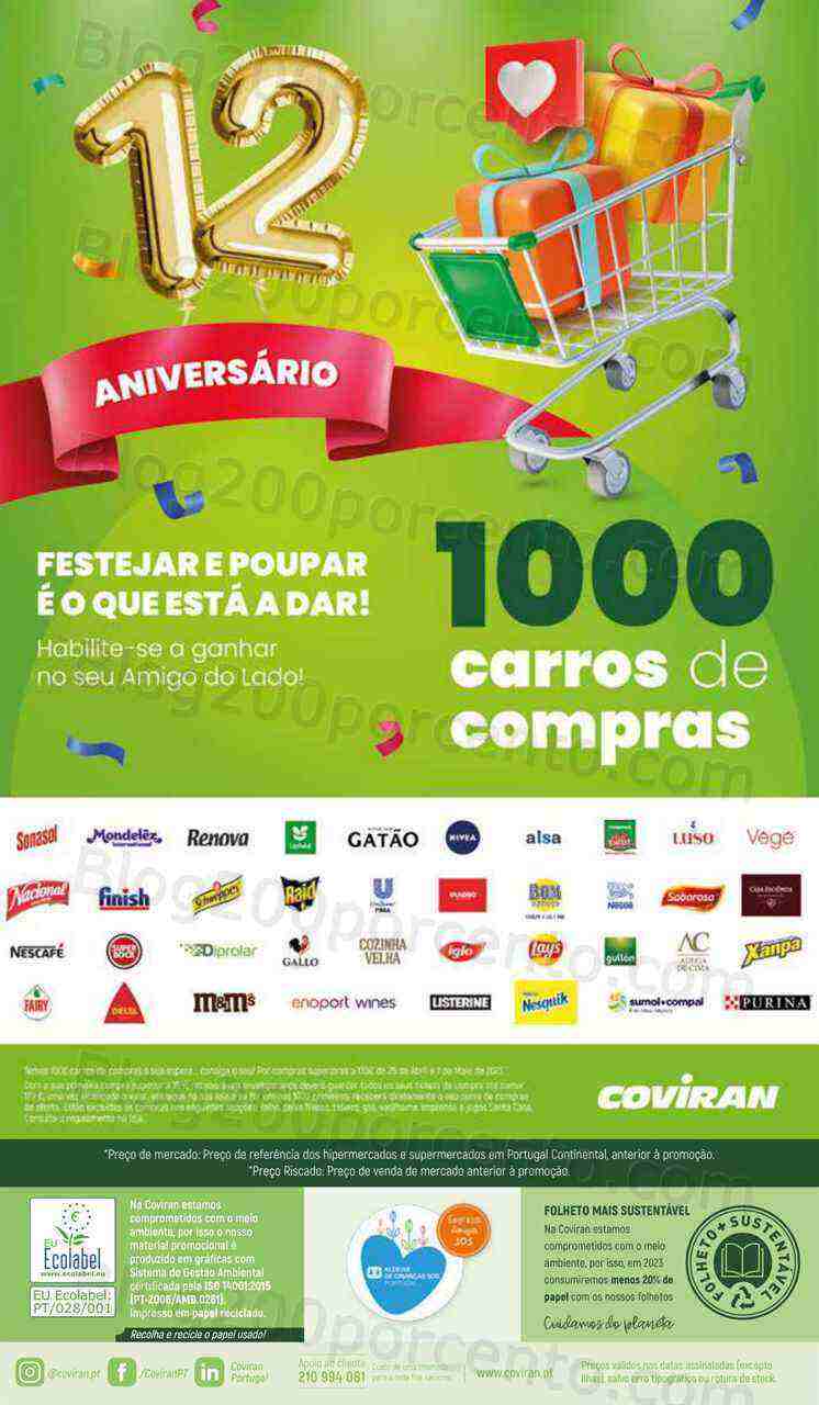 Antevisão Folheto COVIRAN Promoções de 25 abril a 7 maio