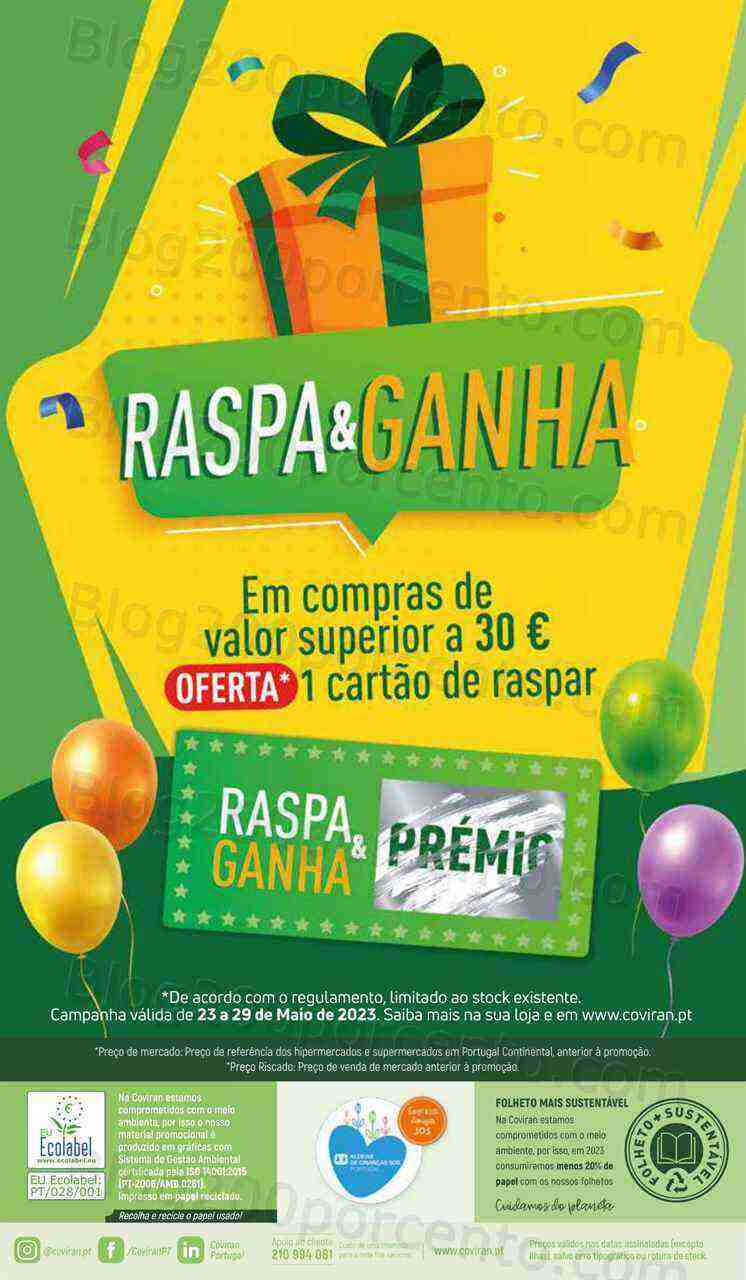 Antevisão Folheto COVIRAN Promoções de 23 maio a 4 junho