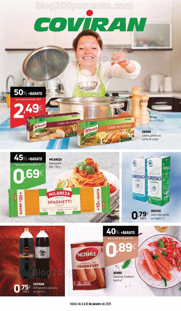 Antevisão Folheto COVIRAN Promoções até 12 janeiro